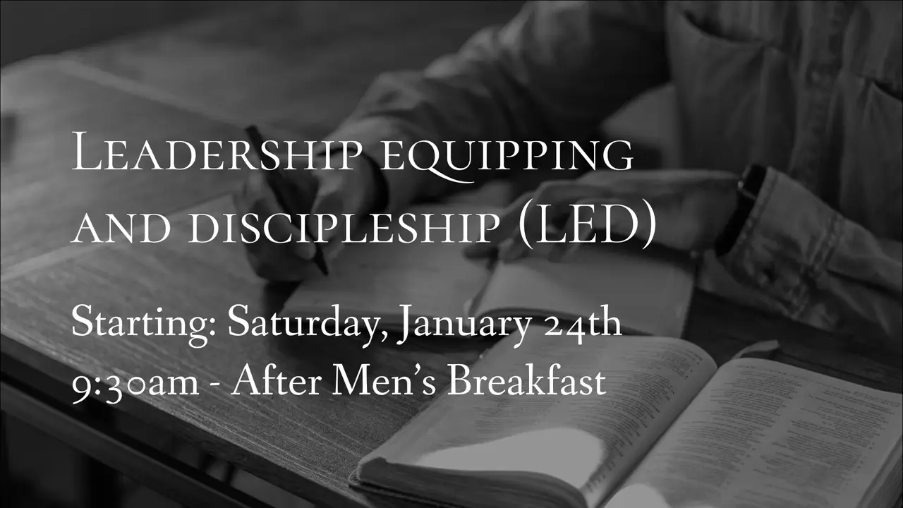 Leadership Equipping and Discipleship School